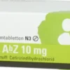 Cetirizin Abz 10 mg 100 Filmtabletten