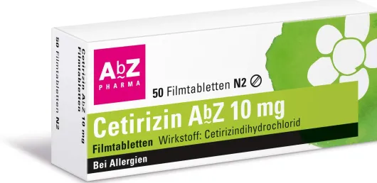Cetirizin Abz 10 mg 50 Filmtabletten