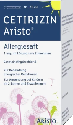 Cetirizin Aristo Allergiesaft 1 mg Je ml 75 ml