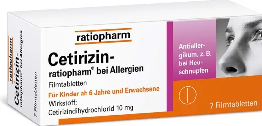 Cetirizin-Ratiopharm bei Allergien 7 Filmtabletten