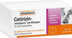 Cetirizin-ratiopharm bei Allergien 100 Filmtabletten