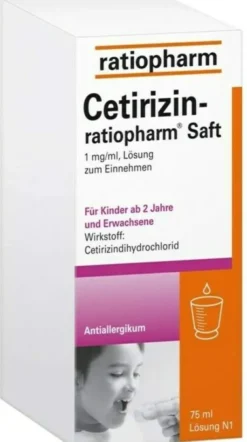 Cetirizin Ratiopharm 75 ml Saft