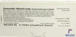 Chamomilla Malachit Comp. Weleda 8 X 1 ml Ampullen