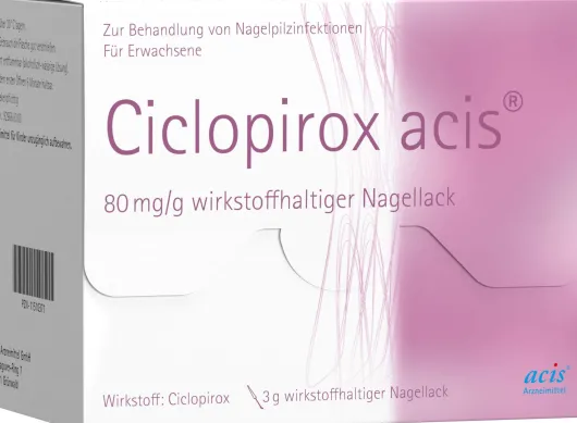 Ciclopirox Acis 80 mg Pro G Wirkstoffhaltiger Nagellack 3 G Lösung