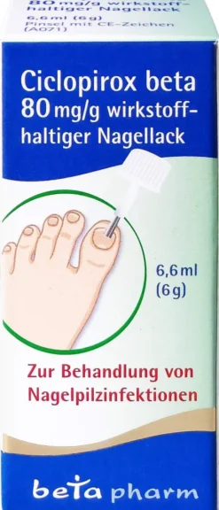 Ciclopirox Beta 80 mg Pro G Wirkstoffhalt.Nagellack 6,6 G