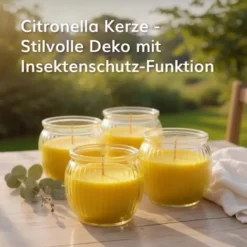 Citronella Kerze im Glas 4er-Set