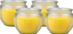 Citronella Kerze im Glas 4er-Set