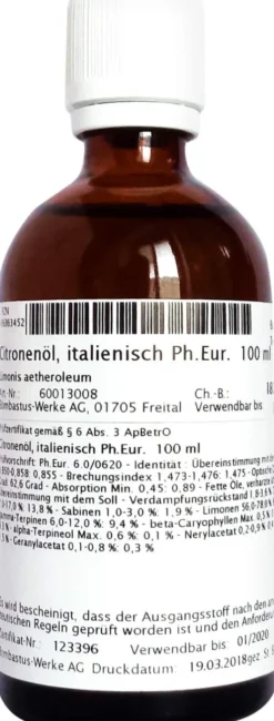Citronenöl 100 ml