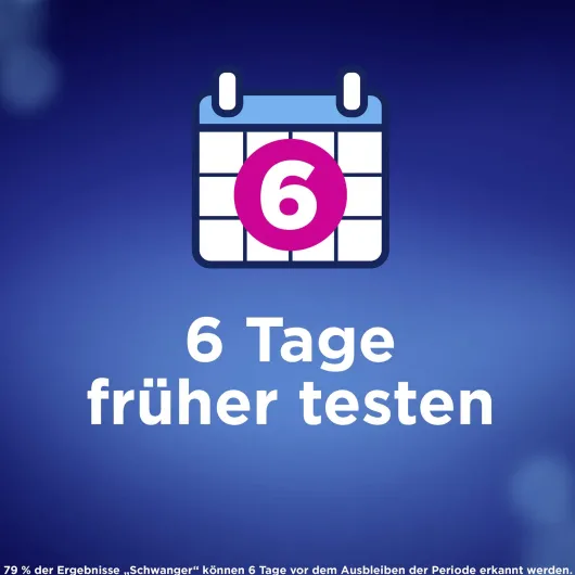 Clearblue Schwangerschaftstest frühe Erkennung 5 Tests