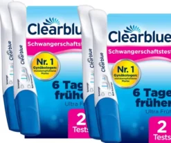 Clearblue Schwangerschaftstest Frühtest frühe Erkennung 2 x 2 Tests