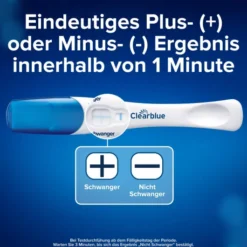 Clearblue Schwangerschaftstest schnelle Erkennung 1 Test