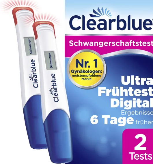 Clearblue Schwangerschaftstest Ultra Frühtest Digital 2 Stück