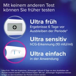 Clearblue Schwangerschaftstest Triple Check Ultra Früh 3er Set