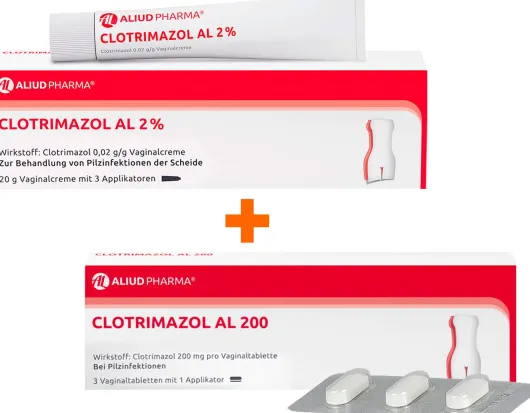 Clotrimazol AL 2% 20 g Vaginalcreme + Clotrimazol AL 200 3 Vaginaltabletten