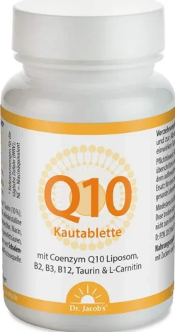 Coenzym Q10 Kautabletten Taurin L-Carnitin Dr.Jacob s 60 g