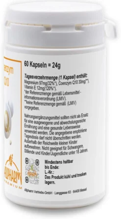 Coenzym Q10 Mit Vitamin E 60 Kapseln