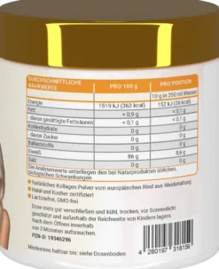 Collagen Clear Glow Kollagen Peptide Lime-Minze 300 G Pulver
