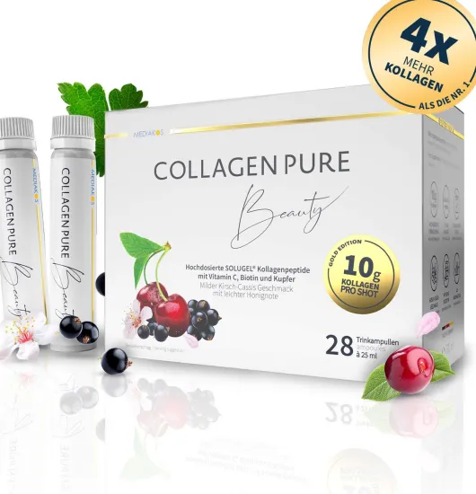 Collagen Pure Beauty Gold Edition 28 X 25 ml Trinkampullen