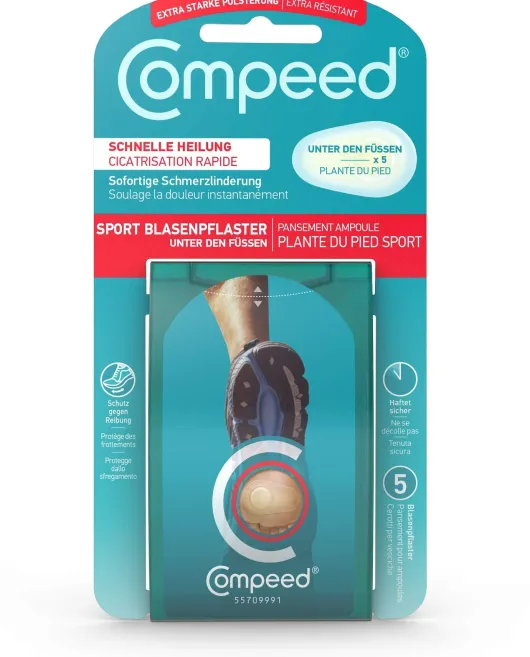 Compeed 5 Blasenpflaster Unter den Füßen