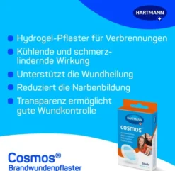 Cosmos 8 Brandwundenpflaster 43 mm X 68 mm