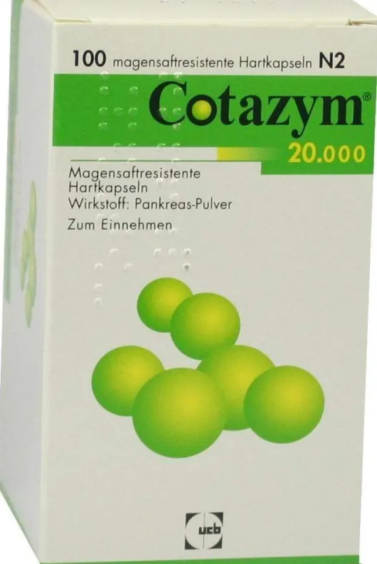 Cotazym 20.000 Pellets 100 Magensaftresistente Kapseln
