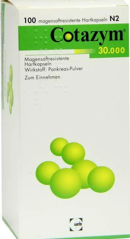 Cotazym 30.000 Pellets 100 Magensaftresistente Kapseln