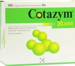Cotazym 20.000 Pellets 200 Magensaftresistente Kapseln