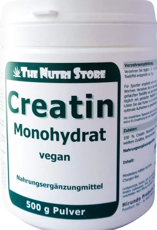 Creatin Monohydrat 100% Rein 500 G Pulver