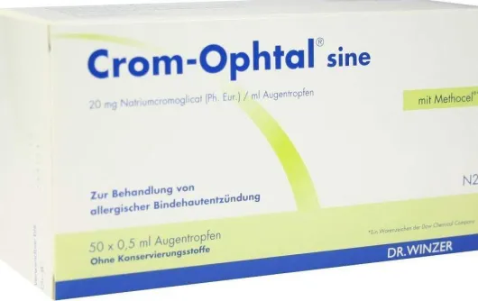Crom-Ophtal Sine Augentropfen 50 X 0,5 ml