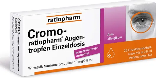 Cromo-ratiopharm Augentropfen Einzeldosis 20x0.5 ml Augentropfen