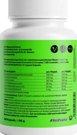 Curcumin Triplex 500 mg 150 Kapseln