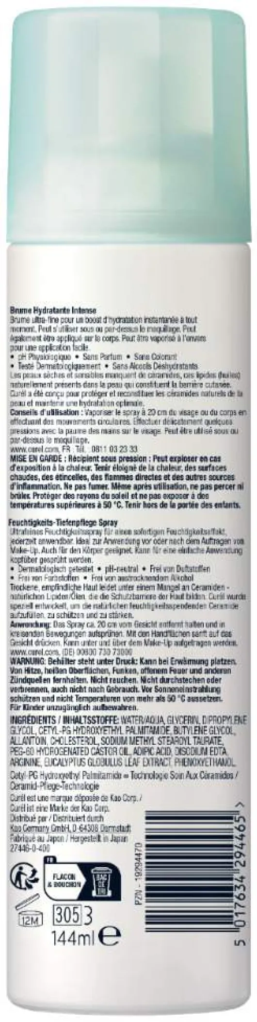 Curél Feuchtigkeits-Tiefenpflege Spray 150 ml