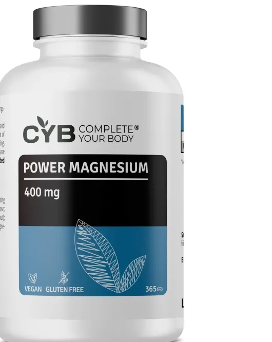 Cyb Power Magnesium 400 mg Hochdosiert + Vegan 365 Tabletten