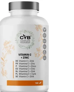 Cyb Vitamin C und Zink Hochdosiert Vegan 180 Tabletten