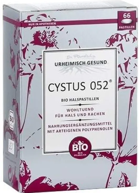 Cystus 052 Bio 60 Halspastillen