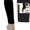 Damen Leggings Bambus Größe 44-48 schwarz, L-XL