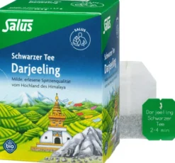 Darjeeling Schwarzer Tee Bio Salus 15 Filterbeutel