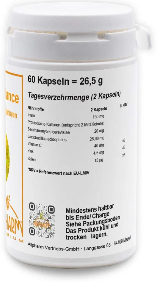 Darm Balance Komplex Allpharm 60 Kapseln