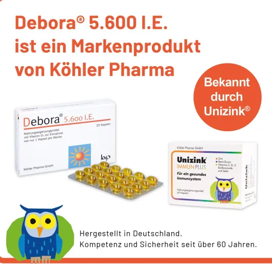 Debora 5600 I.E. 20 Kapseln