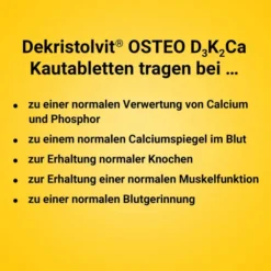 Dekristolvit Osteo D3K2 Ca 60 Kautabletten
