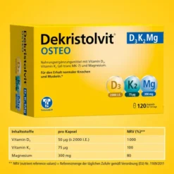Dekristolvit Osteo D3K2Mg 120 Kapseln