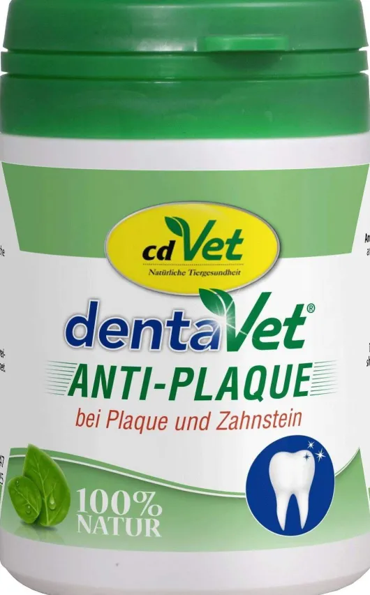 Dentavet Anti-Plaque Pulver Für Hunde und Katzen 50 G