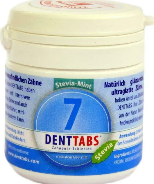 Denttabs Zahnputztabletten Stevia Mint 125 Tabletten
