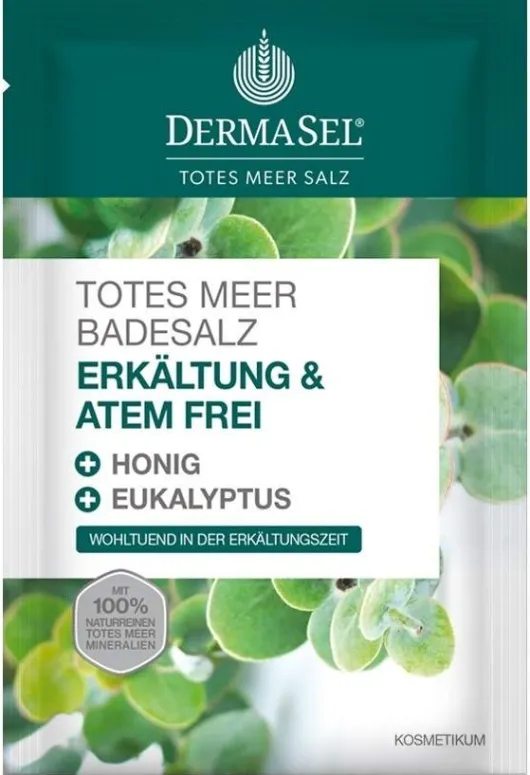Dermasel Totes Meer Badesalz Erkältung & Atemfrei 80 G