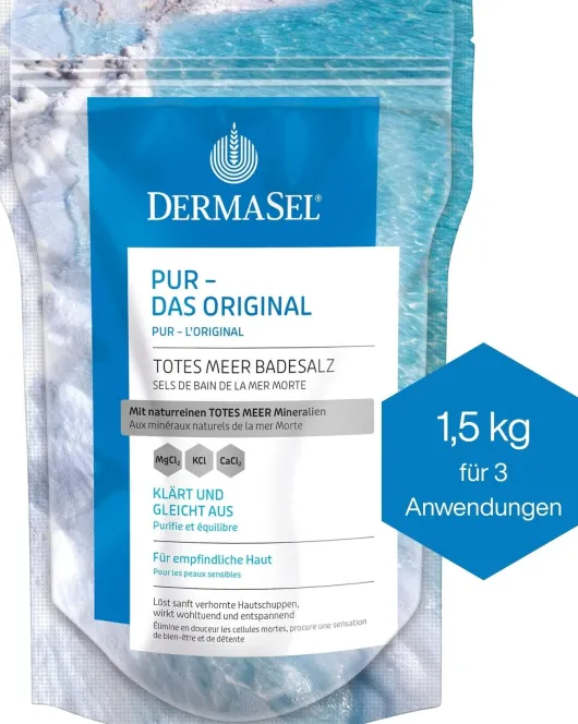 Dermasel Totes Meer Badesalz Pur 1500 g