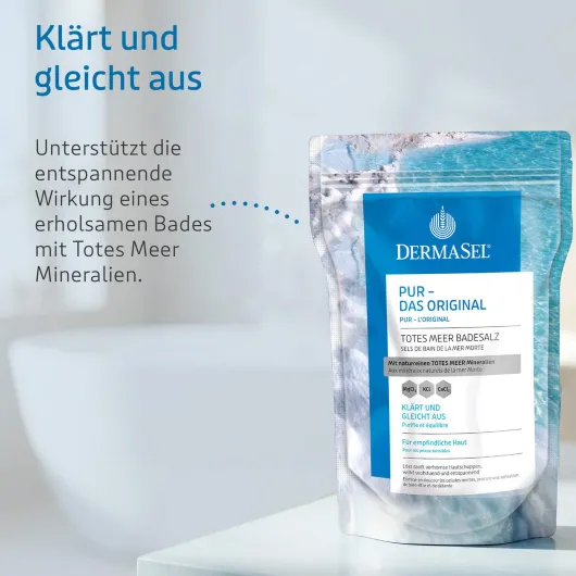 Dermasel Totes Meer Badesalz Pur 1500 g