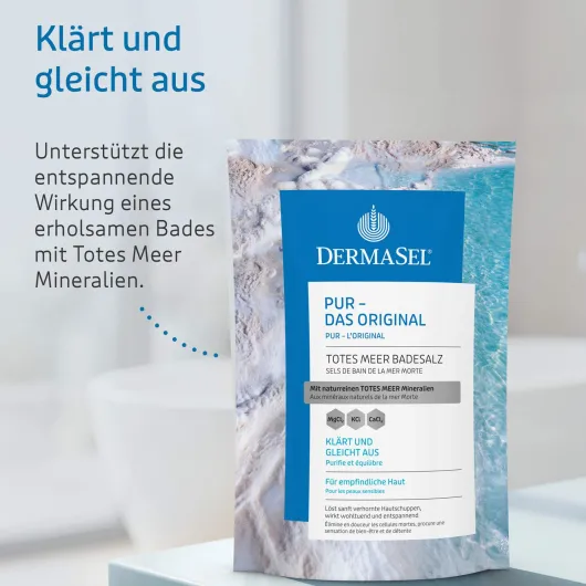 Dermasel Totes Meer Badesalz pur 500 g
