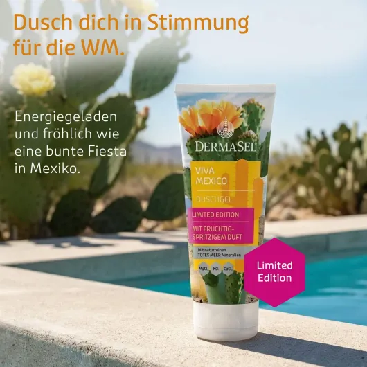 Dermasel Totes Meer Duschgel Viva Mexico Limited Edition 100 ml