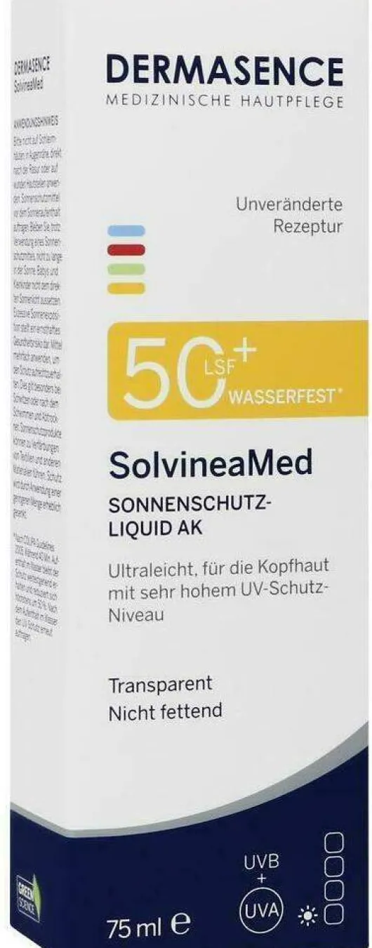 Dermasence SolvineaMed Sonnenschutz Liquid LSF 50+ 75 ml