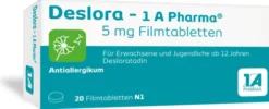 Deslora - 1A Pharma 5 mg Filmtabletten 20 Stück